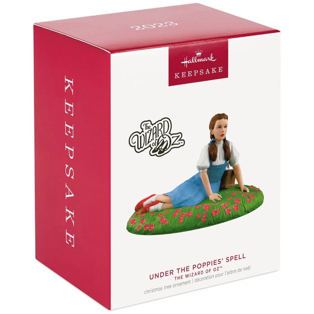 New! Wizard of Oz Dorothy & Poppies Hallmark Keepsake Christmas Ornament 2023